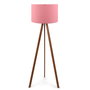 Opviq AYD-1530 Lámpara de Pie Rosa y Marrón